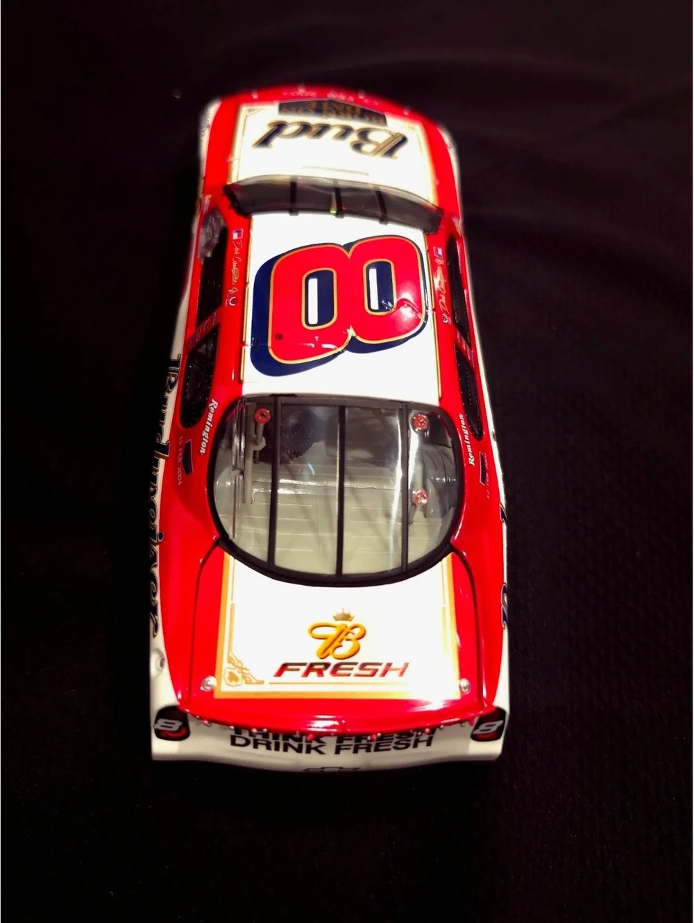 Dale Earnhardt Jr. #8 Budweiser 2004 Monte Carlo 1:24 Scale Stock Car Raced Win